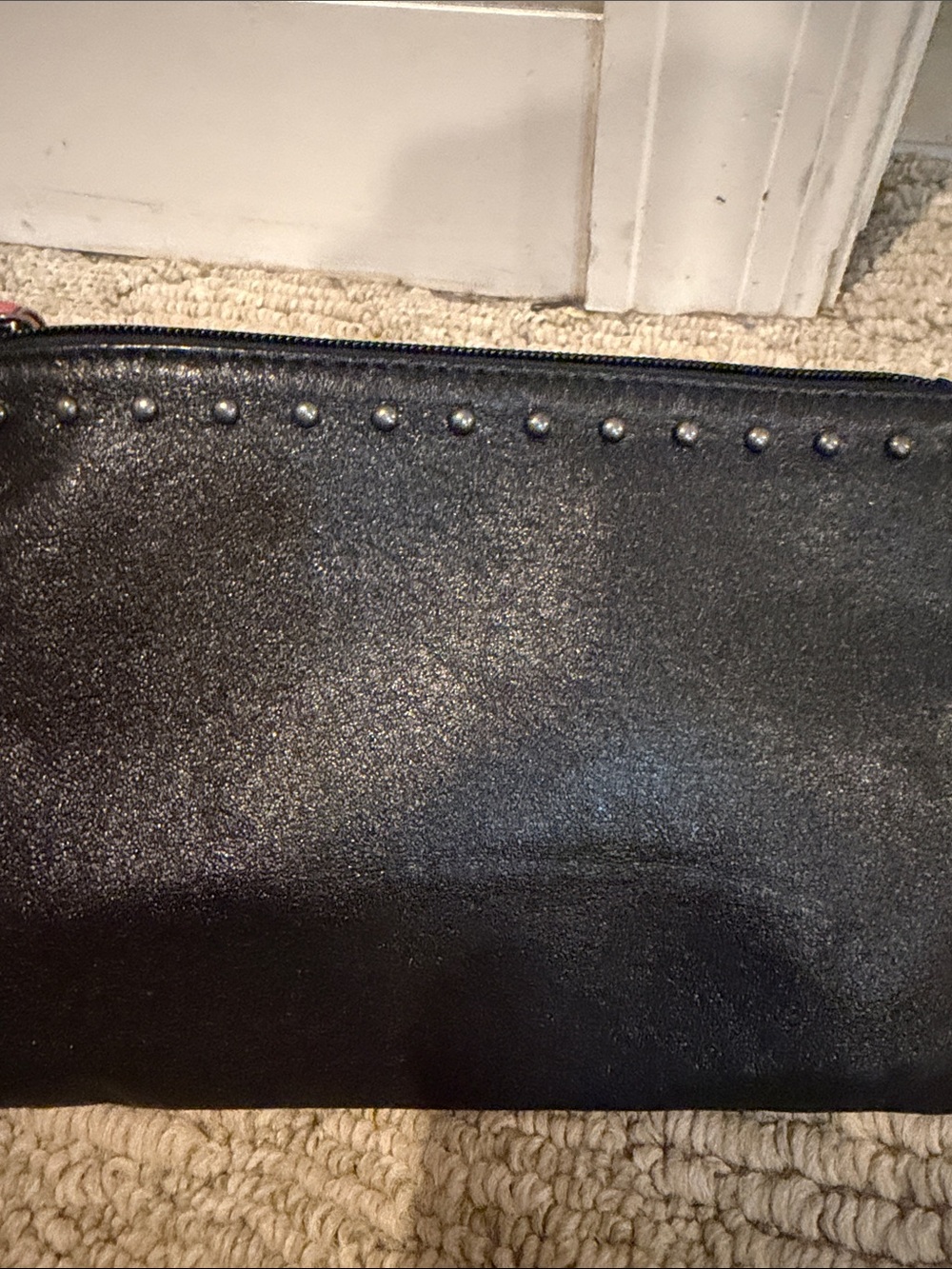 The Sak Black Stud-Trim Leather Wristlet Clutch - Picture 6 of 6